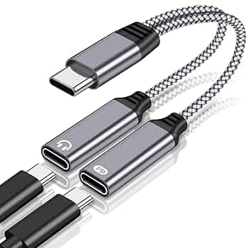 ✨️ 2in1 タイプC イヤホン変換 ケーブル Type-C イヤホンジャック✨️ Amazon.co.jp: タイプC 二股 2in1 イヤホン 変換アダプタ